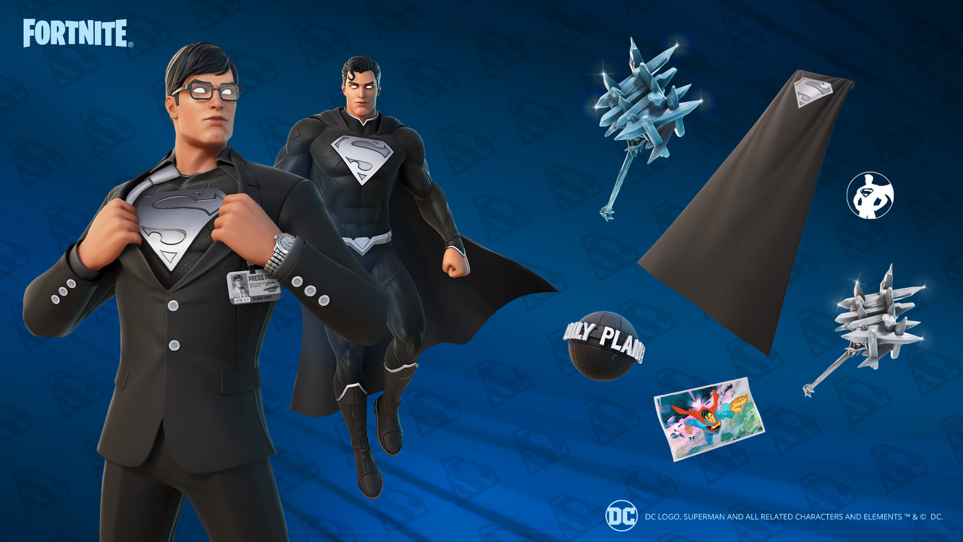 DC's Superman Flies into Fortnite: Unlock Clark Kent, Superman, and More  with Special Quests!