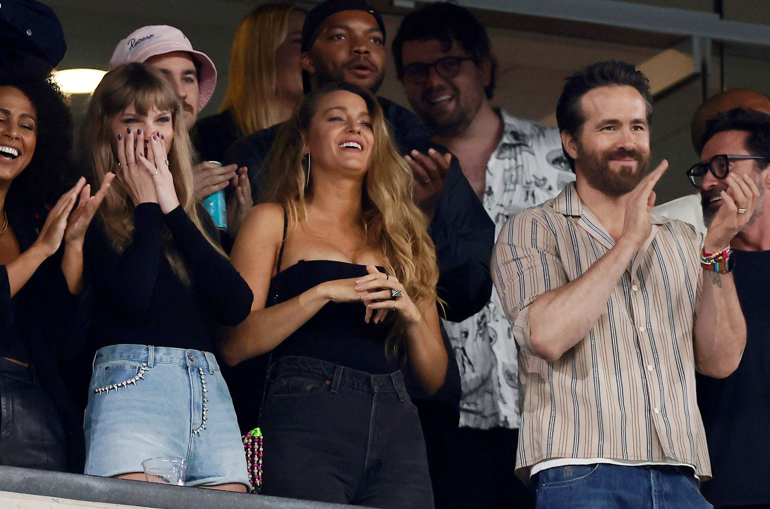 Blake Lively & Ryan Reynolds Kiss at Taylor Swift's Eras Show: Watch