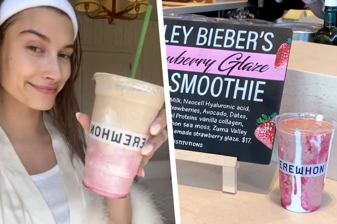 How to Make Hailey Bieber's Strawberry Glaze Smoothie - Your Coffee Break