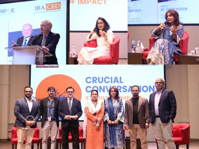 Photo: Panelists engage in a powerful dialogue on mental health, leadership, and innovation at IBA Karachi.